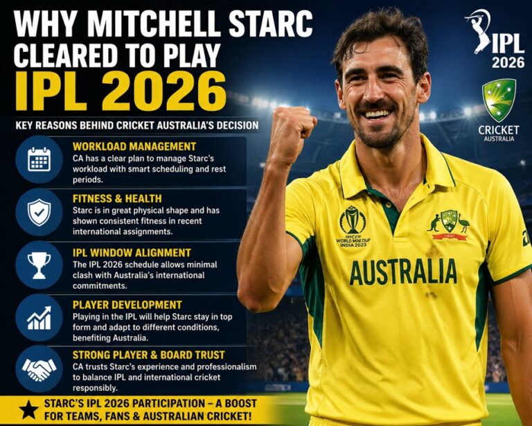 Why Mitchell Starc cleared to play IPL 2026