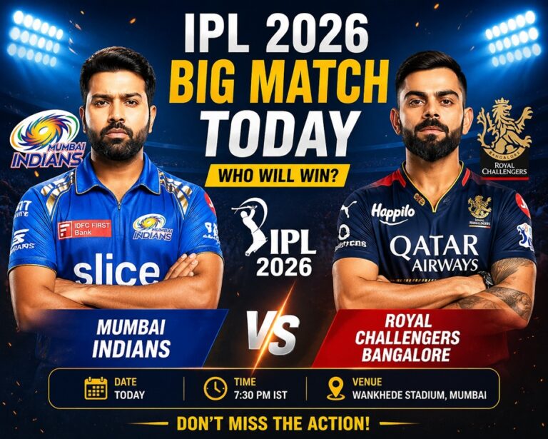 IPL 2026 Big Match Today