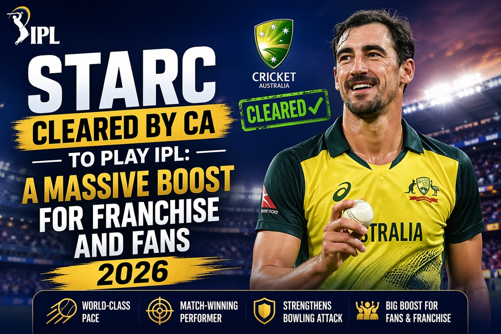 Starc Cleared by CA to Play IPL: A Massive Boost for Franchise and Fans 2026