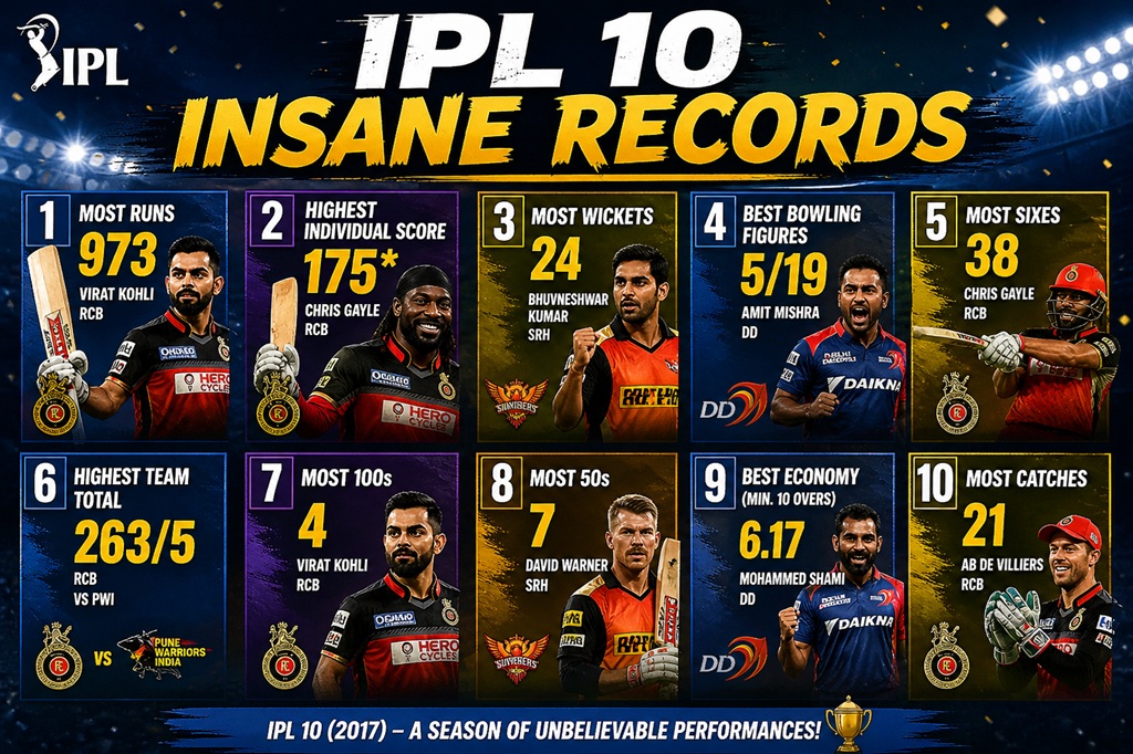 IPL 10 Insane Records