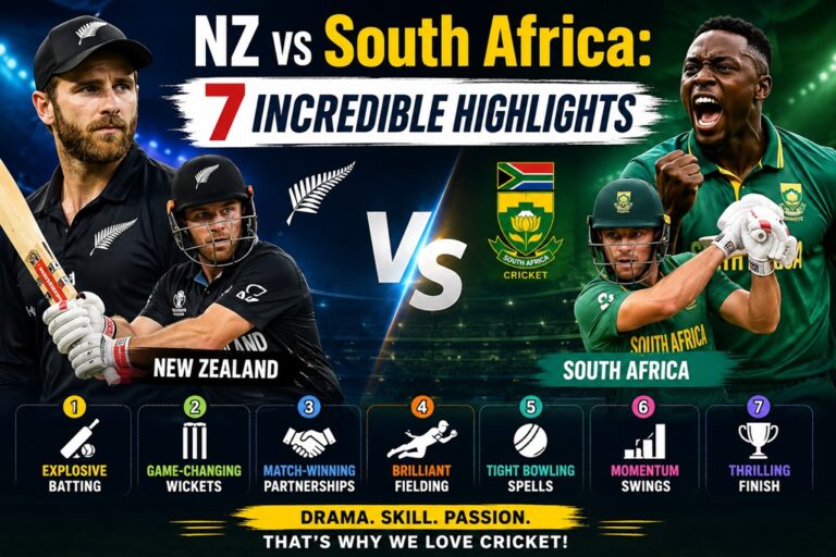 NZ vs South Africa: 7 Incredible Highlights