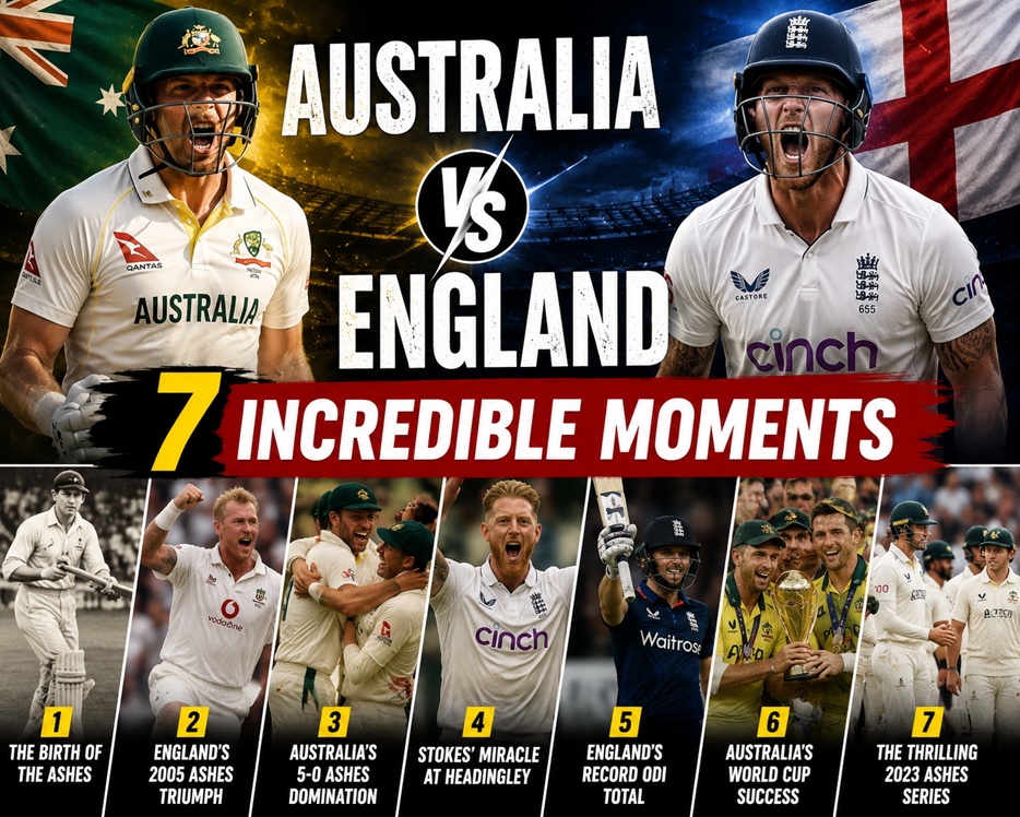 Australia vs England: 7 Incredible Moments